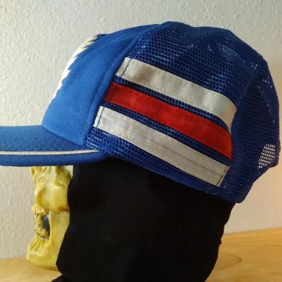 Deadstock Vintage A&R Lumber Sales 3 Stripe Trucker Hat - Picture 5 of 9